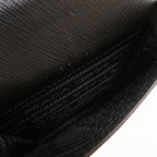 Black Leather Prada Shoulder Bag