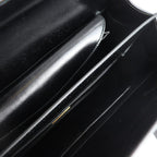 Black Leather Prada Handbag