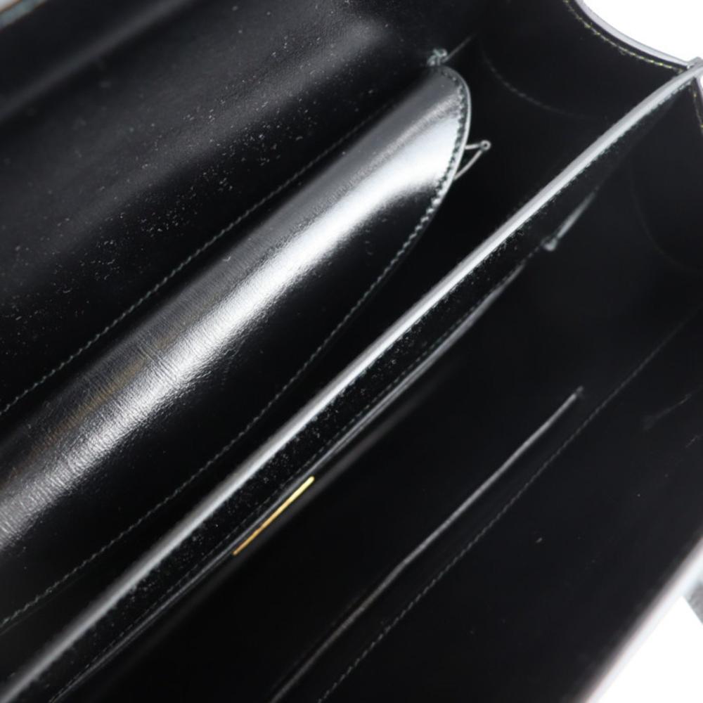 Black Leather Prada Handbag