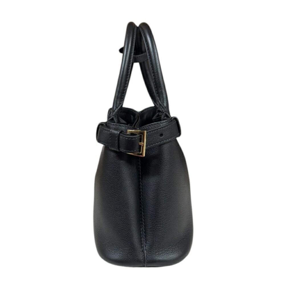 Black Leather Prada Shoulder Bag