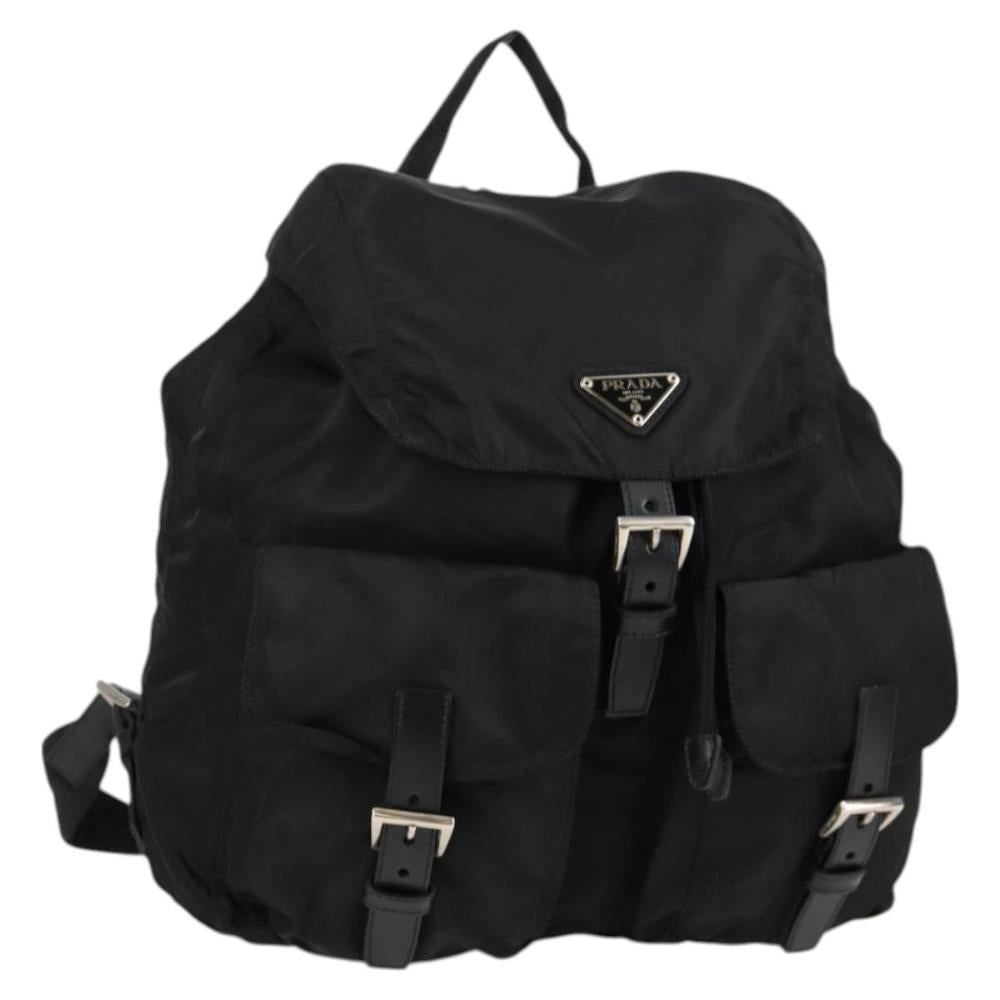 Black Nylon Prada Backpack