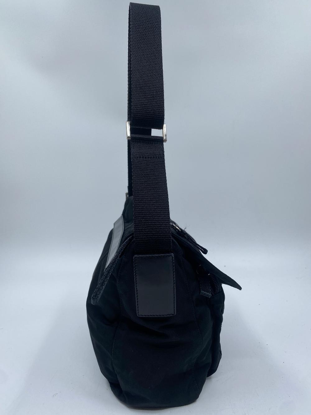 Black Nylon Prada Messenger Bag