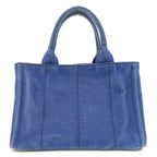 Blue Canvas Prada Handbag