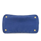 Blue Canvas Prada Handbag