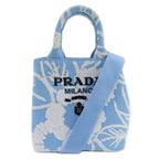 Blue Canvas Prada Tote
