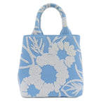 Blue Canvas Prada Tote