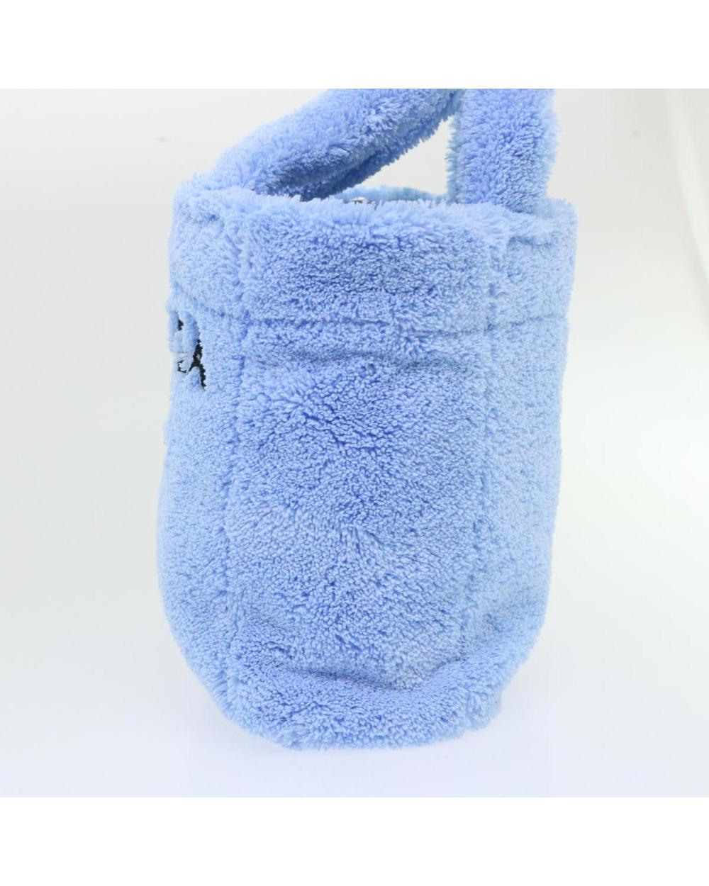 Blue Cotton Prada Handbag