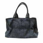 Blue Denim Prada Canapa Tote