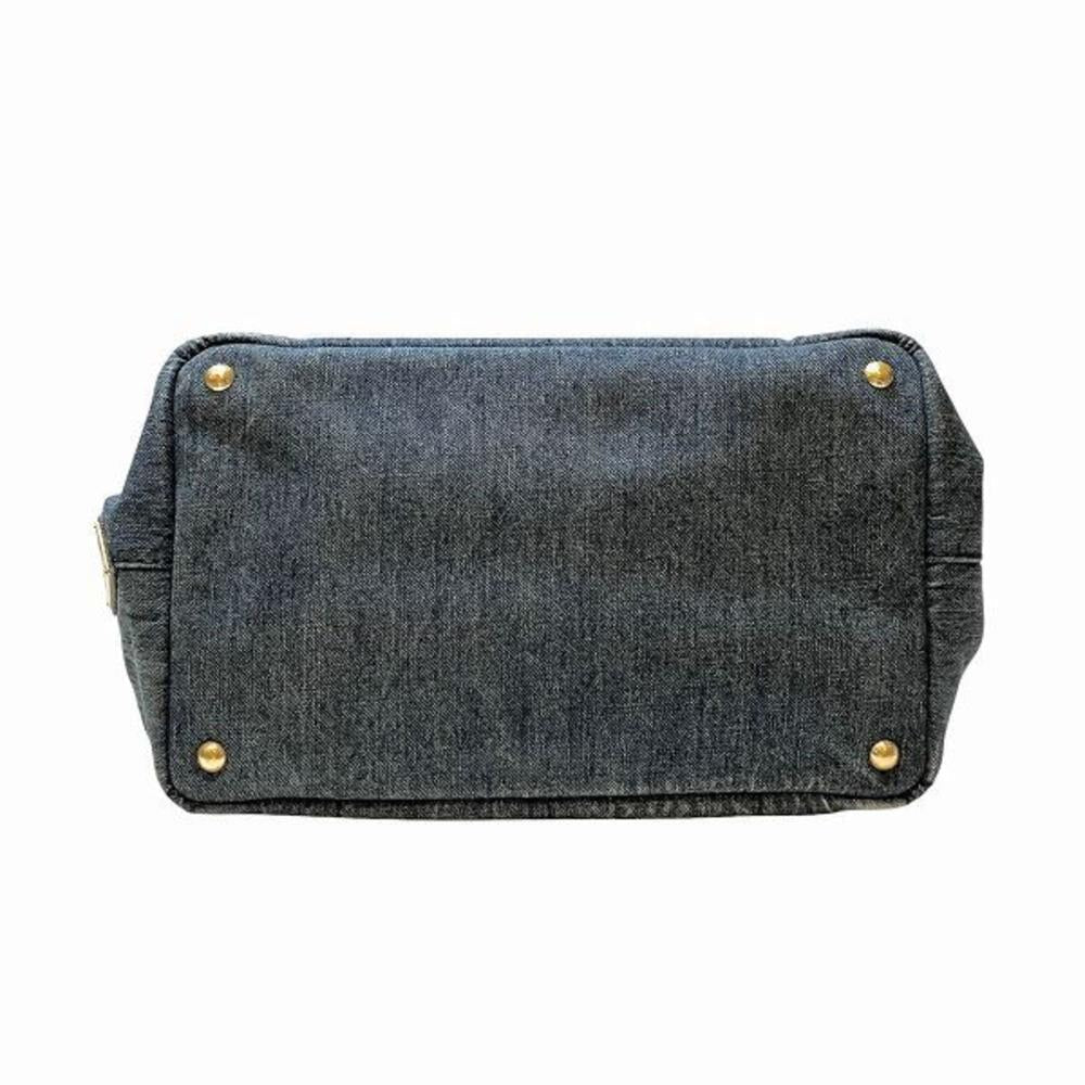 Blue Denim Prada Canapa Tote