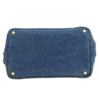 Blue Denim Prada Canapa Tote