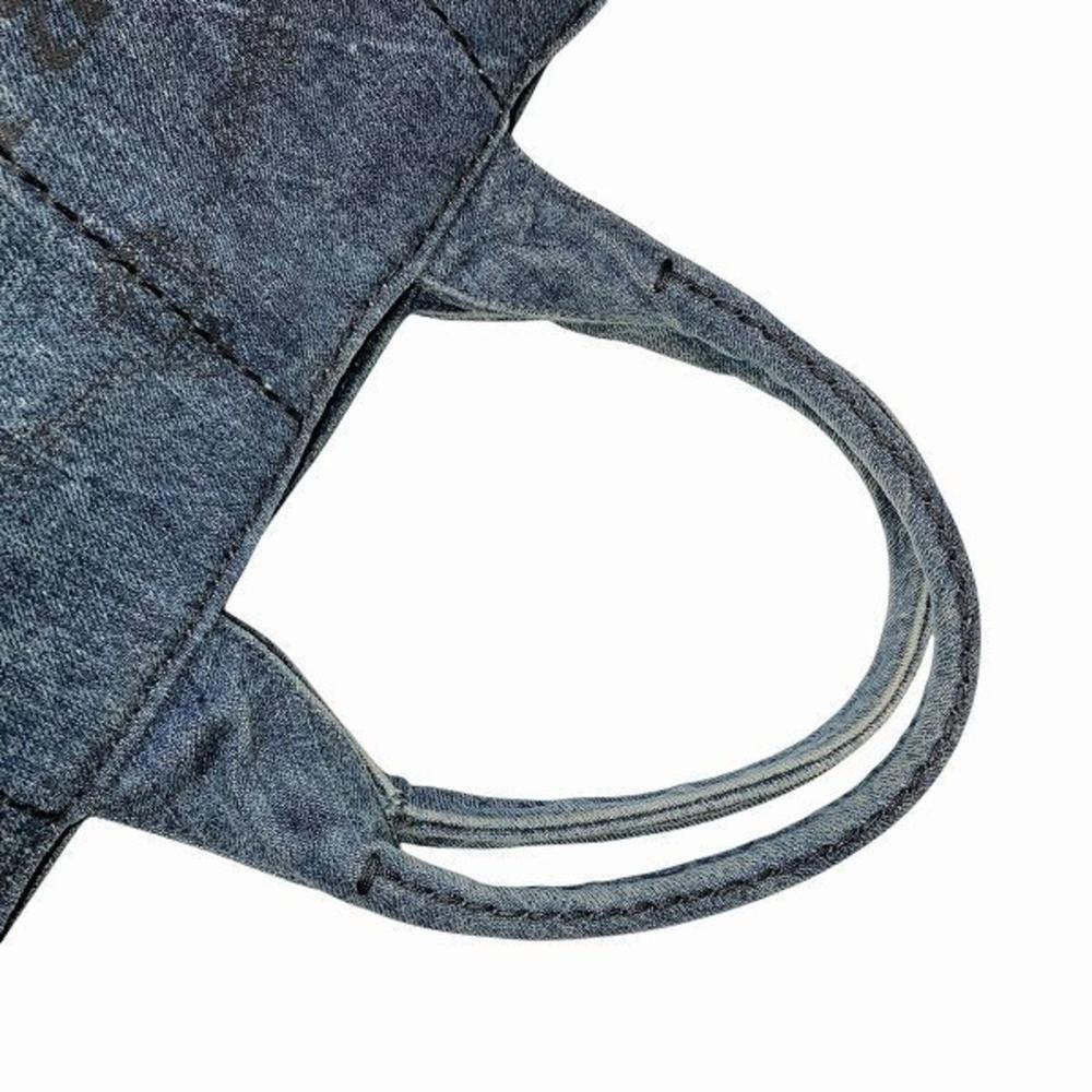 Blue Denim Prada Canapa Tote