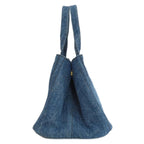 Blue Fabric Prada Canapa Tote