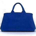 Blue Fabric Prada Canapa Tote