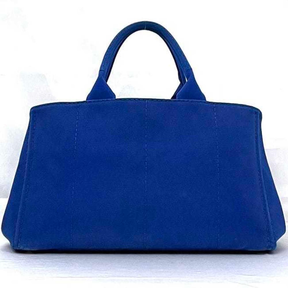 Blue Fabric Prada Canapa Tote