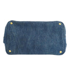 Blue Fabric Prada Canapa Tote