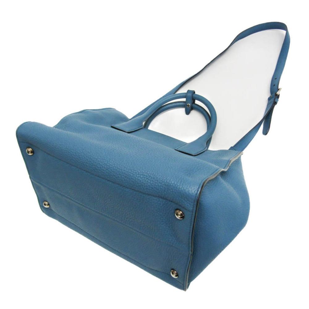 Blue Fabric Prada Handbag