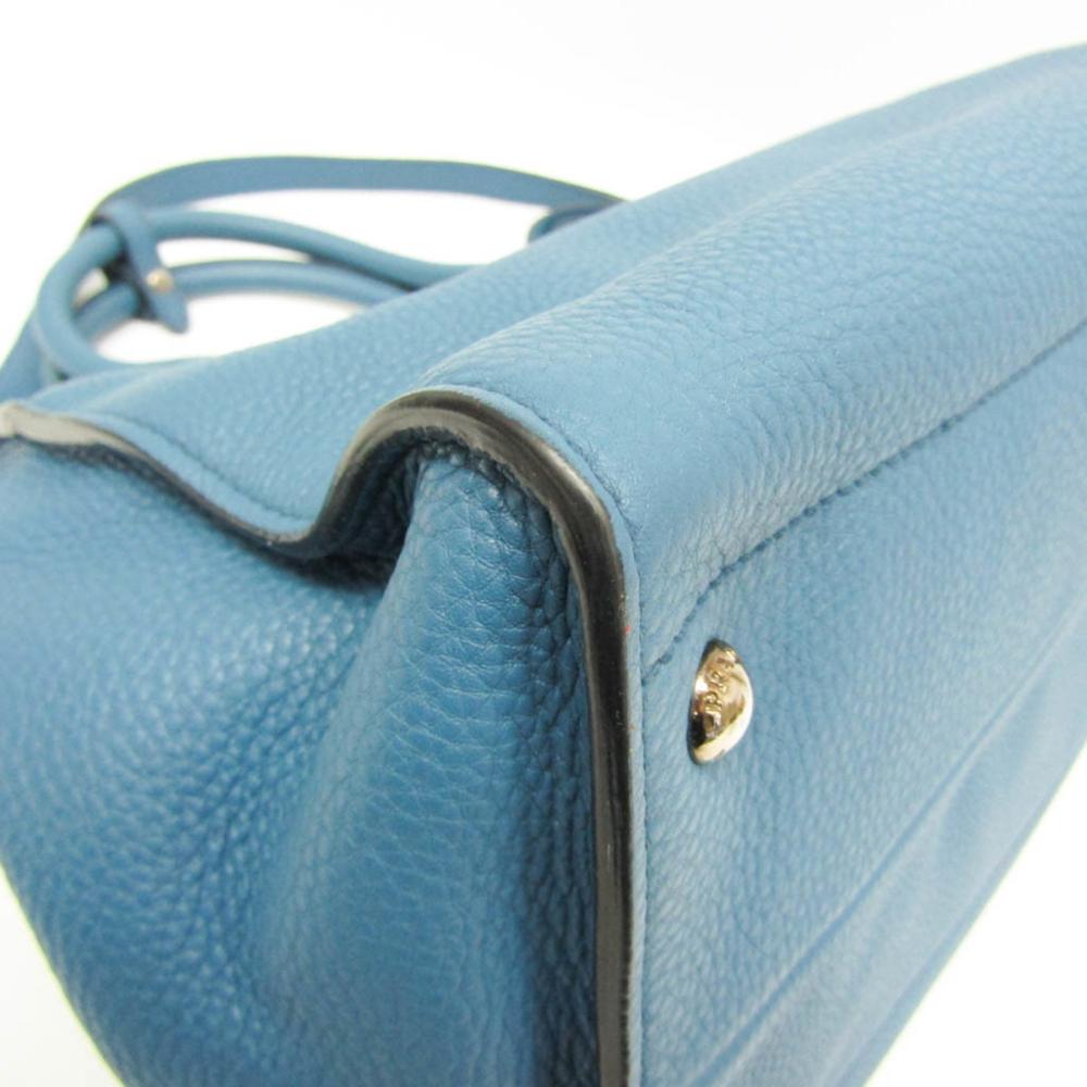 Blue Fabric Prada Handbag