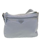 Blue Fabric Prada Shoulder Bag