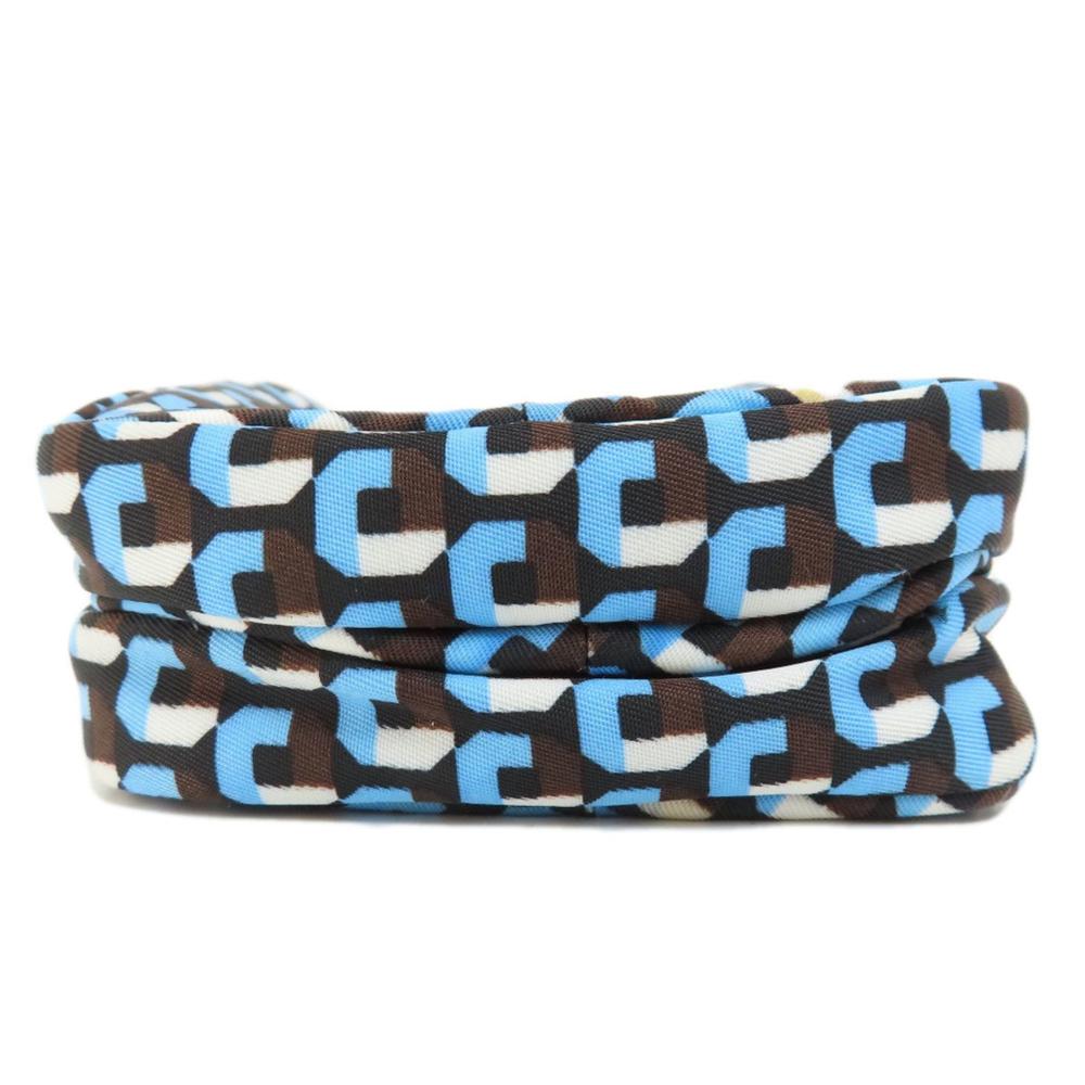 Blue Fabric Prada Shoulder Bag