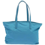 Blue Fabric Prada Tote