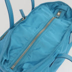 Blue Fabric Prada Tote