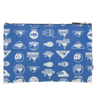 Blue Leather Prada Clutch