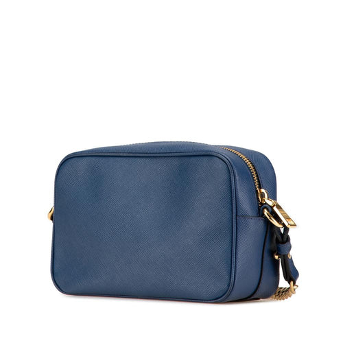Blue Leather Prada Crossbody Bag