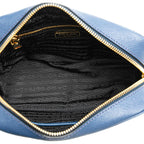 Blue Leather Prada Crossbody Bag
