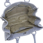 Blue Leather Prada Handbag