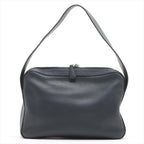 Blue Leather Prada Handbag