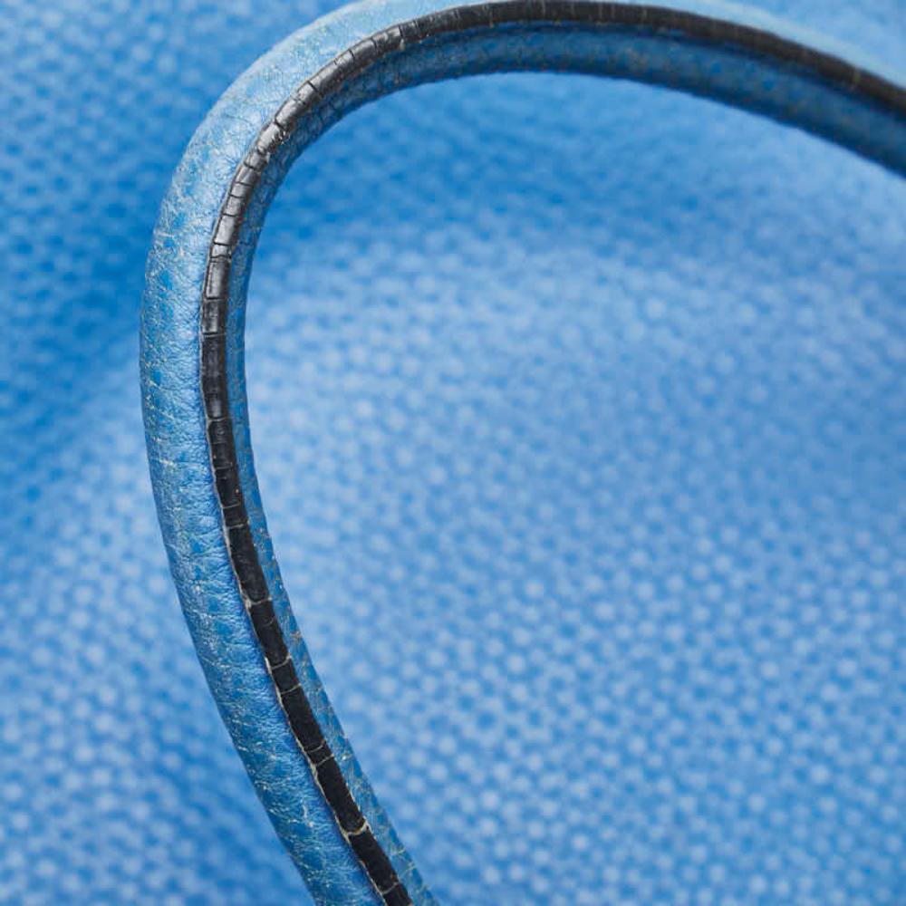 Blue Leather Prada Handbag