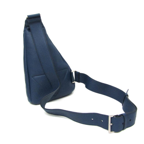 Blue Leather Prada Shoulder Bag