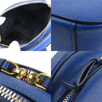 Blue Leather Prada Shoulder Bag