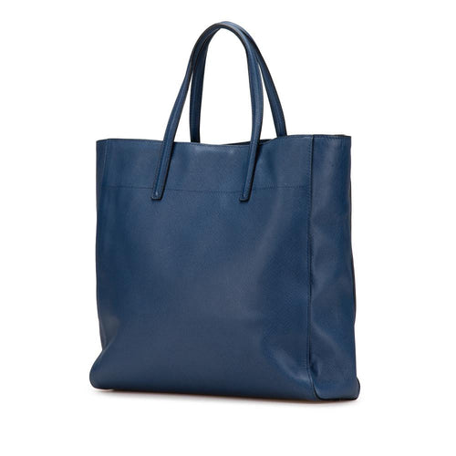Blue Leather Prada Tote