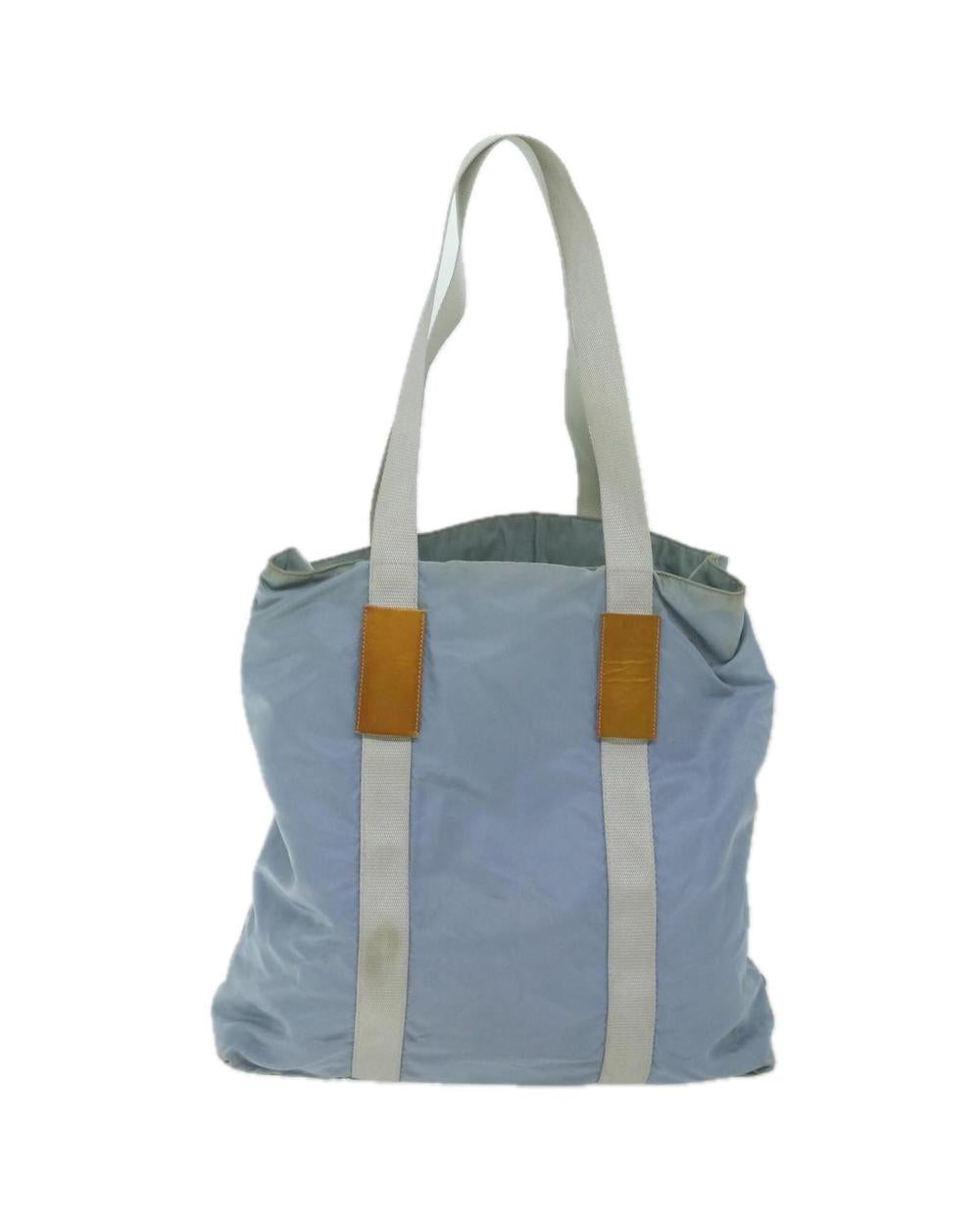 Blue Nylon Prada Canapa Tote