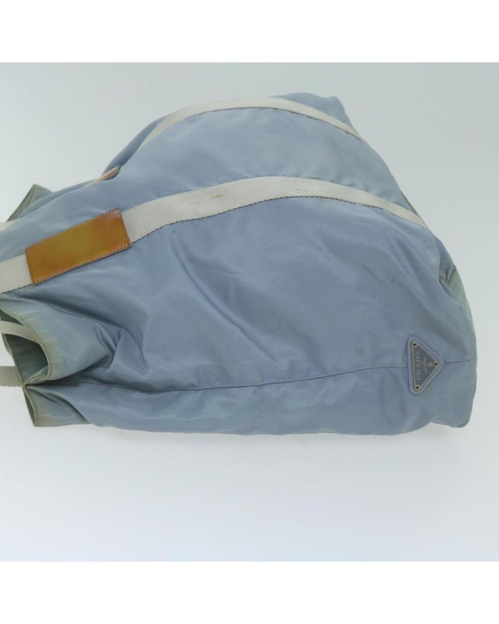 Blue Nylon Prada Canapa Tote