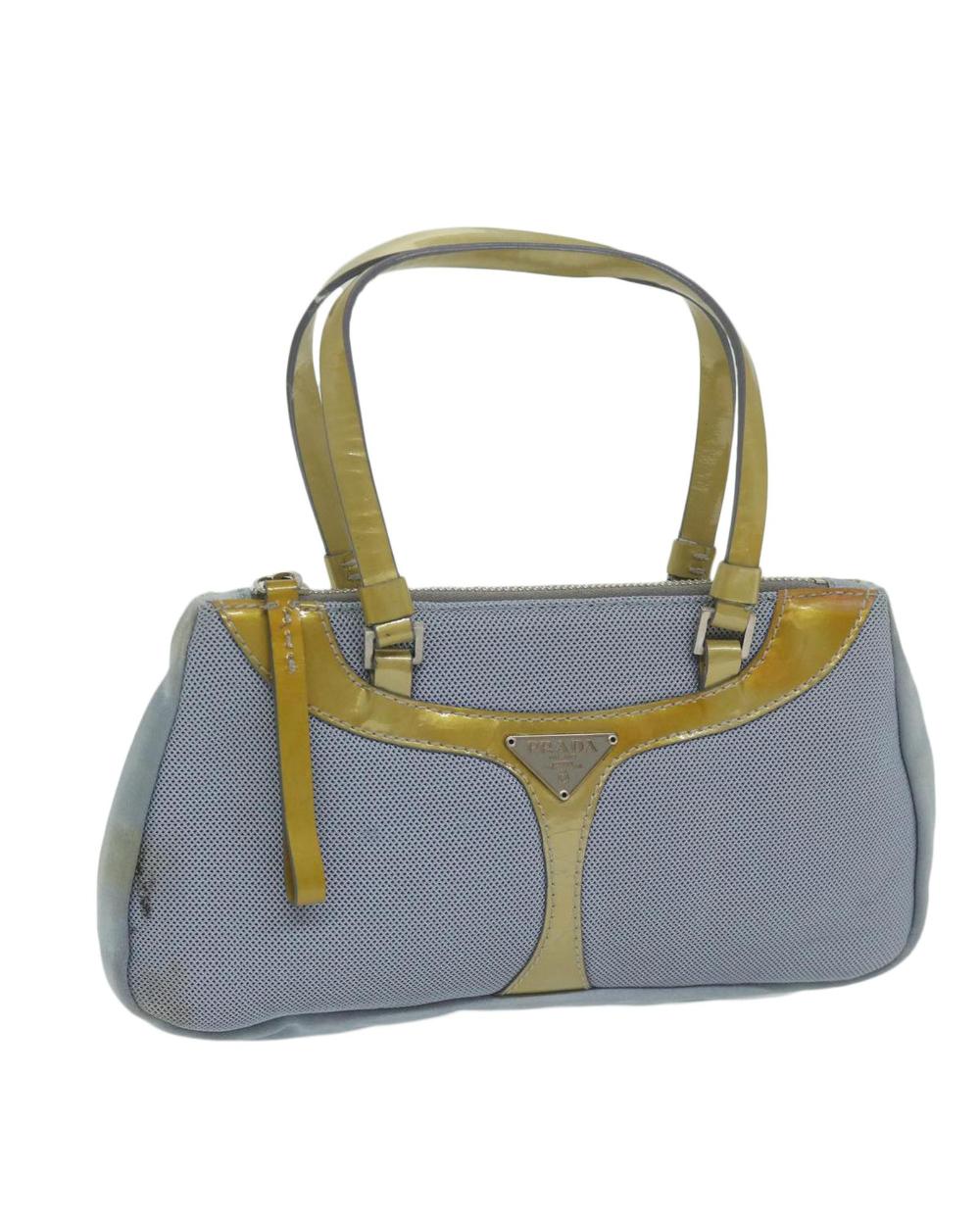 Blue Nylon Prada Handbag