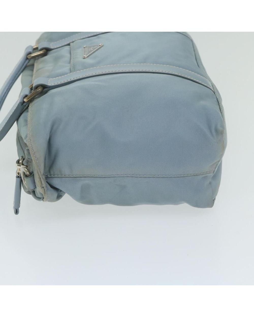 Blue Nylon Prada Handbag