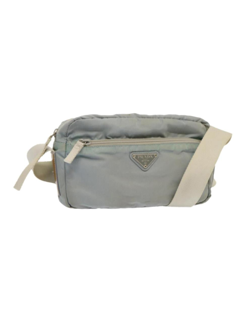 Blue Nylon Prada Shoulder Bag