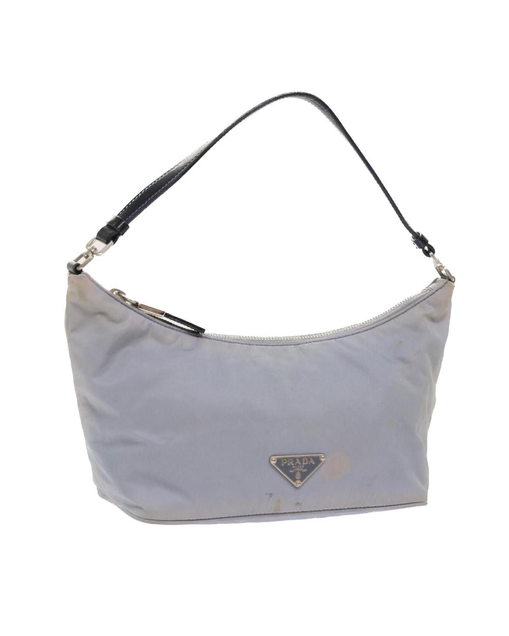 Blue Nylon Prada Shoulder Bag
