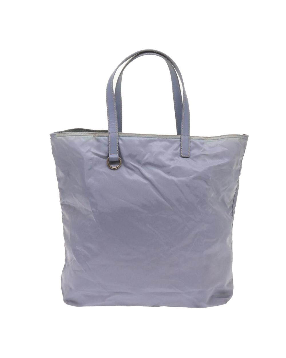 Blue Nylon Prada Tote
