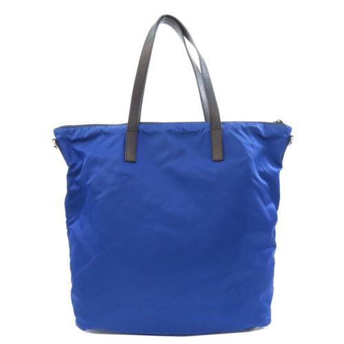 Blue Nylon Prada Tote