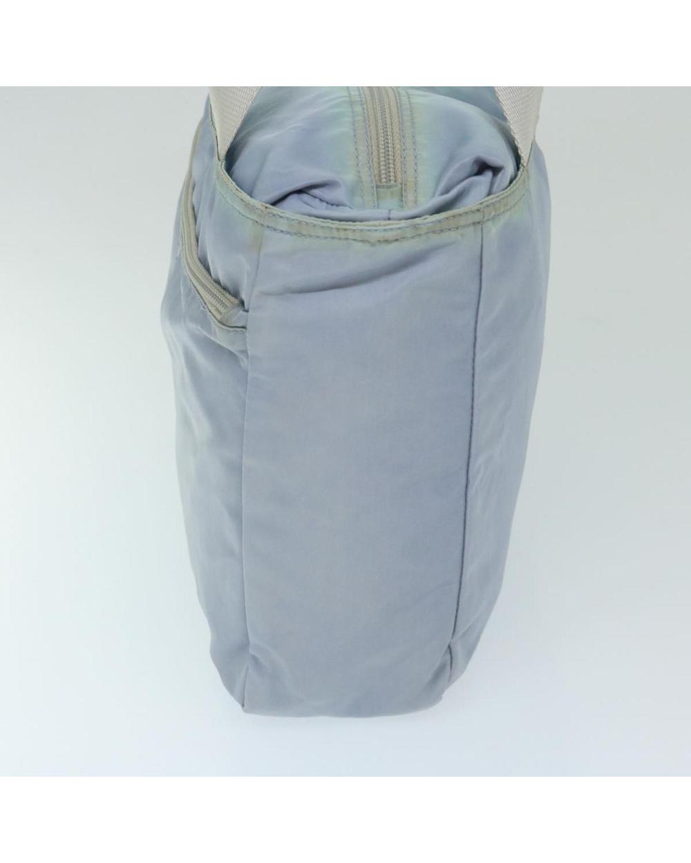 Blue Nylon Prada Tote