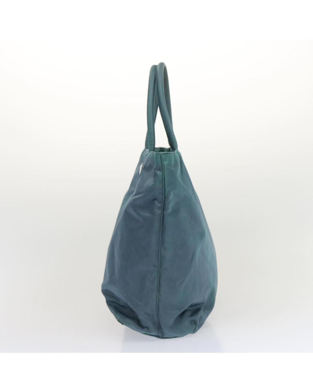 Blue Nylon Prada Tote