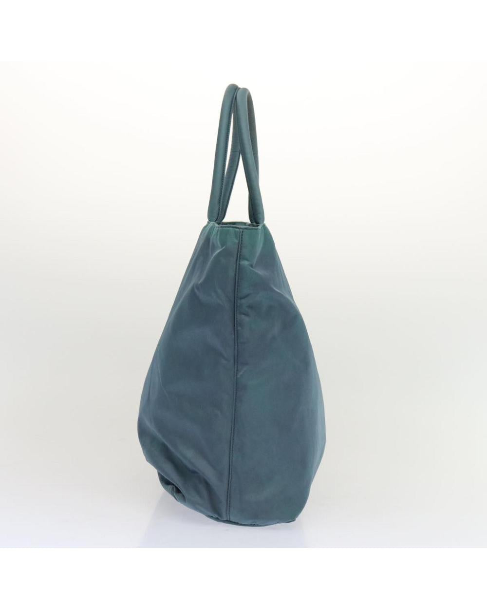 Blue Nylon Prada Tote