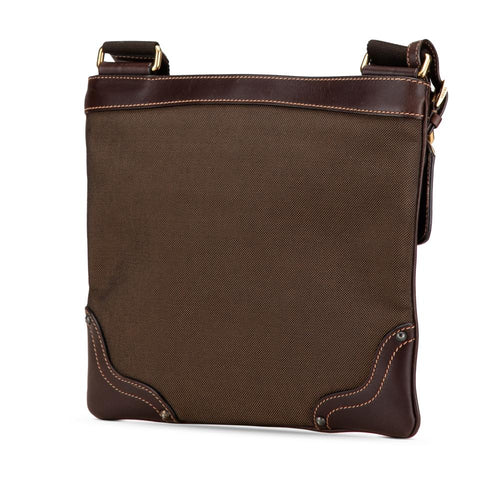 Brown Canvas Prada Crossbody Bag