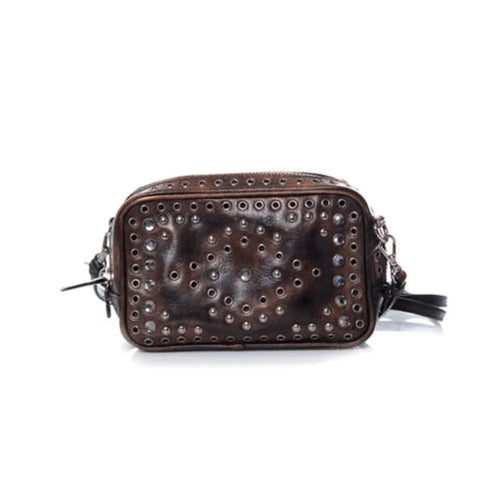 Brown Leather Prada Messenger Bag