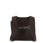 Brown Leather Prada Backpack