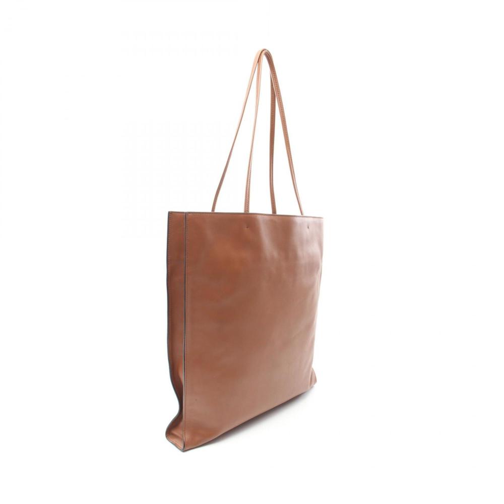 Brown Leather Prada Tote