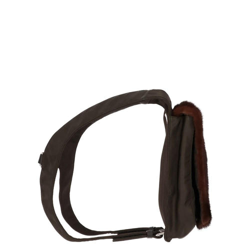 Brown Nylon Prada Backpack